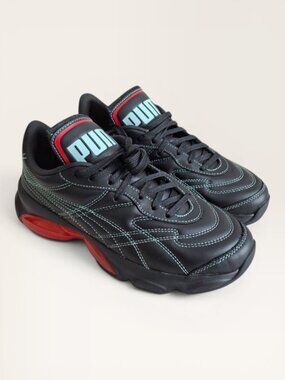 Puma - cell dome king x dua lipa sneakers (black-poppy red) / women's 8.5 (New)